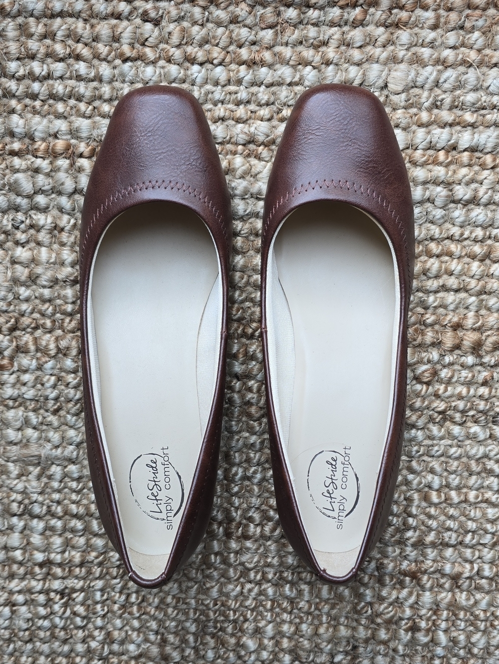 Life Stride Simply Comfort Brown Wedge Pumps US 8.5W